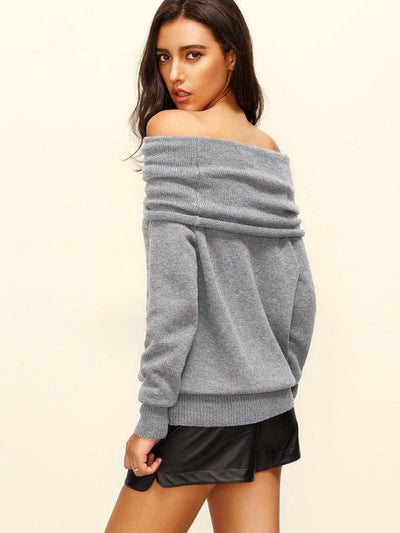 Raglan Sleeve Two Way Sweater-outerwear-Des Mess