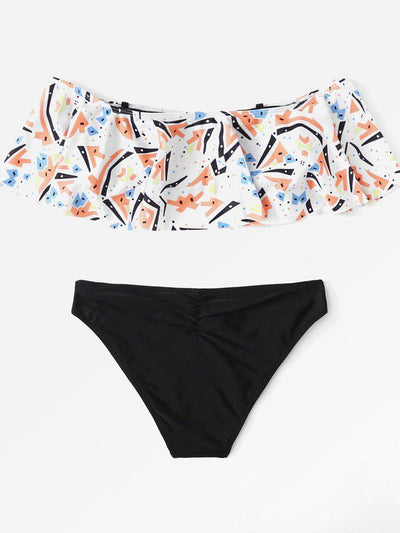 Mixed Print Bikini Set-swimwear-Des Mess