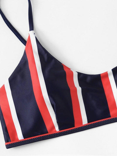 Striped Bikini Set--Des Mess