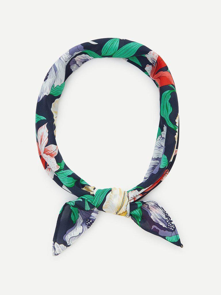 Flower Print Bandana-accessories-Des Mess