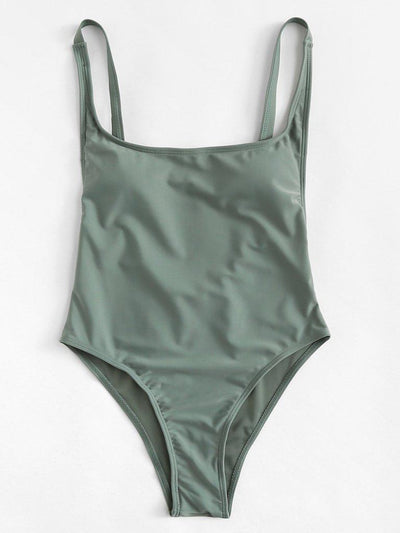 Low Back Adjustable Straps Swimsuit-swimwear-Des Mess