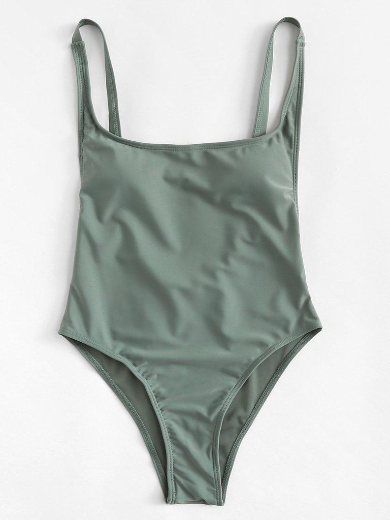 Low Back Adjustable Straps Swimsuit-swimwear-Des Mess