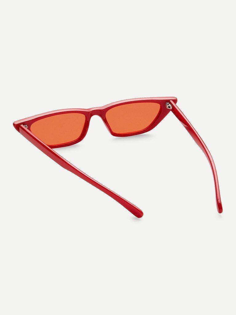 Cat Eye Mirror Lens Sunglasses-accessories-Des Mess