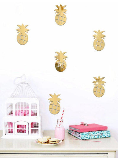 Pineapple Mirror Wall Sticker Set 24pcs-others-Des Mess