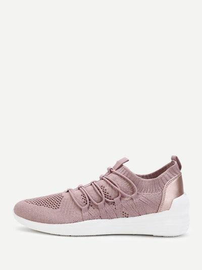 Knit Design Slip On Sneakers-shoes-Des Mess