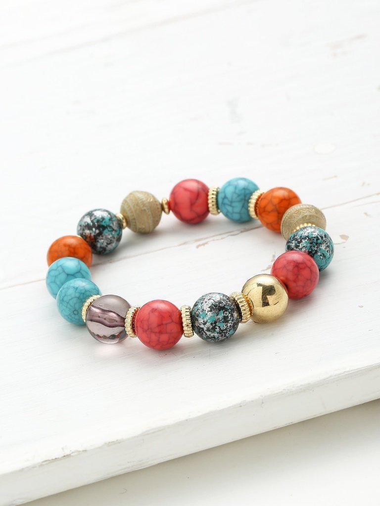 Elephant & Tassel Embellished Bracelet Set--Des Mess