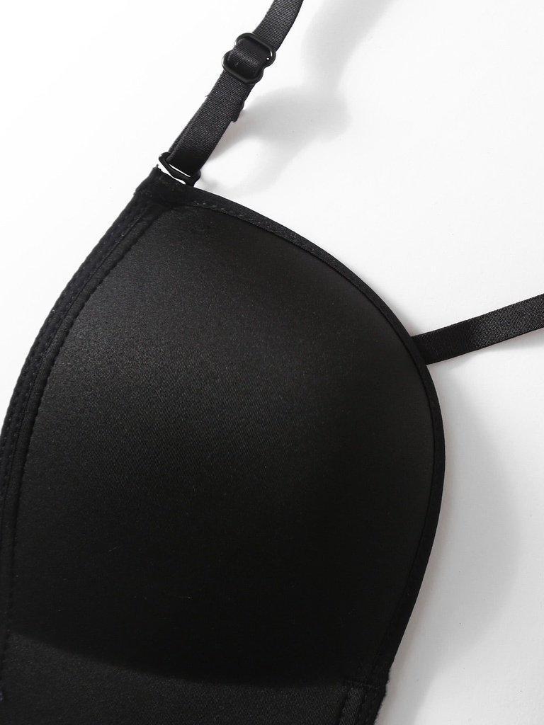 Cross Back U Plunge Bra-lingerie-Des Mess