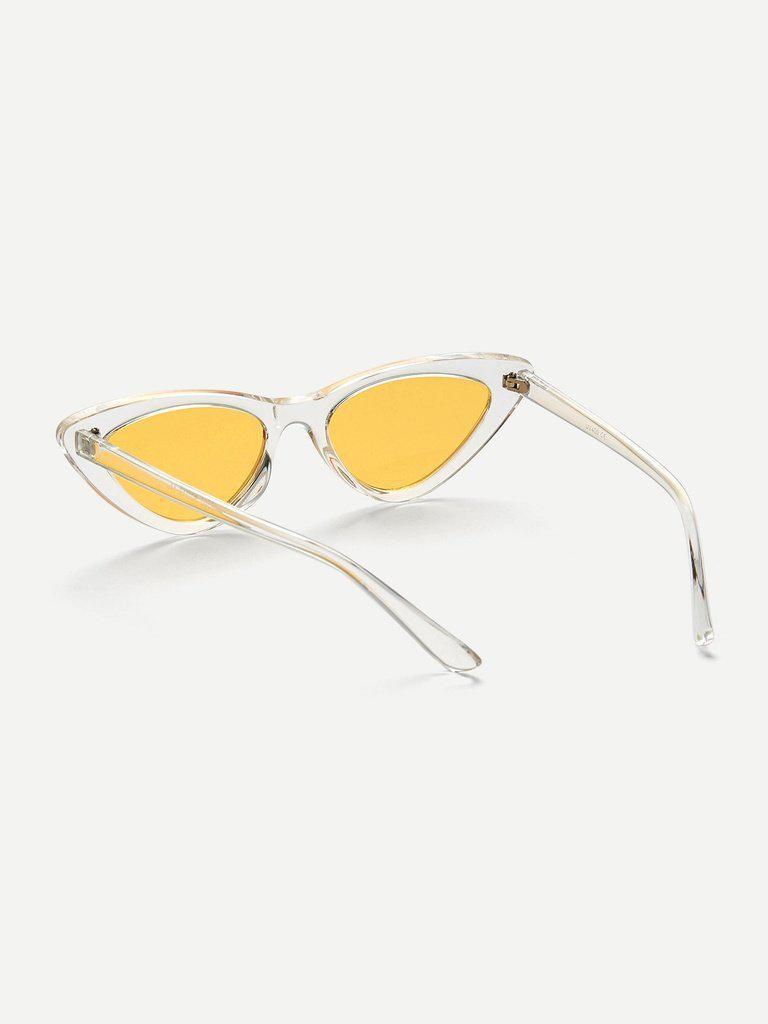 Cat Eye Flat Lens Sunglasses-accessories-Des Mess